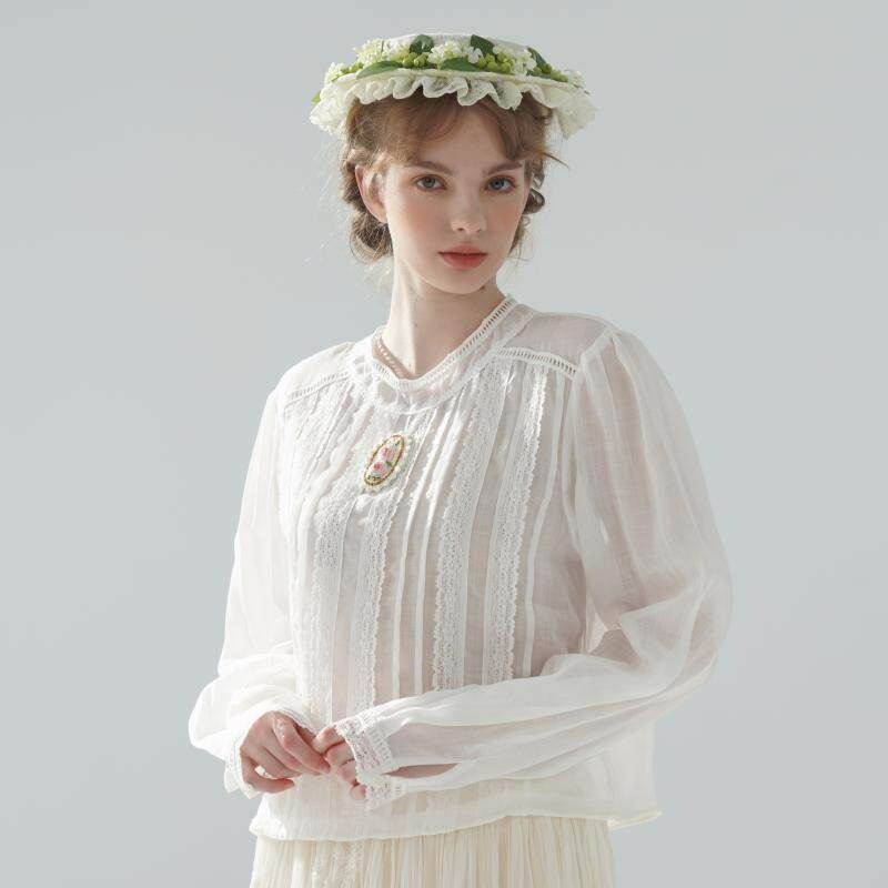 100cmBust 100% Ramie Dünne Wei – Embroidery Rose Bewertung und Preis