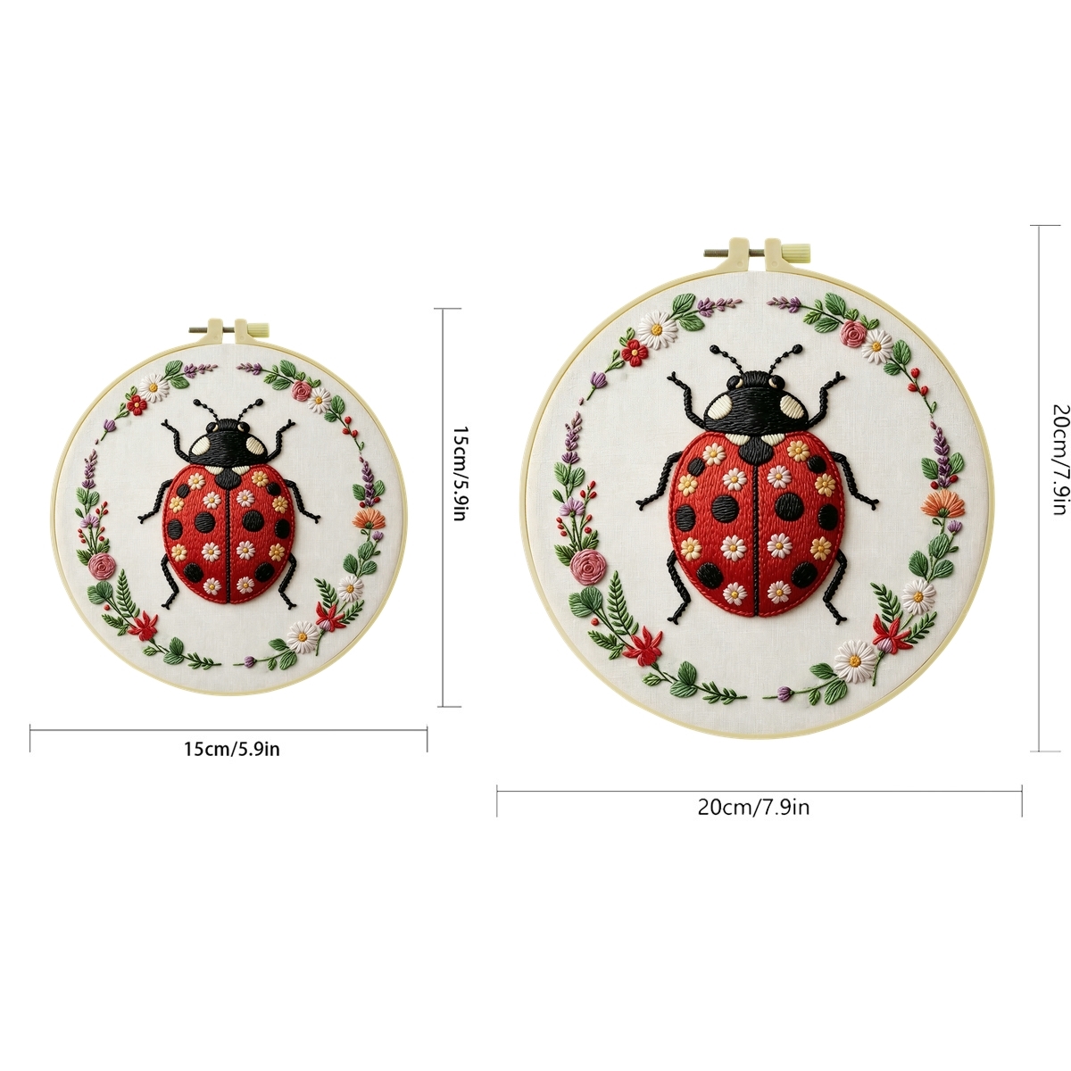 1 Set DIY-Stickerei-Set für An – Embroidery Lady Bug Bewertung und Preis