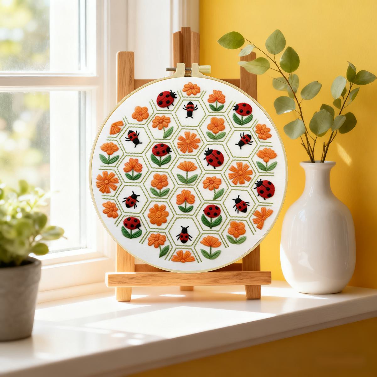 1 Stück 20X20CM/15X15CM 7,87/6 – Embroidery Lady Bug Bewertung und Preis