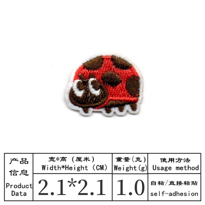 50 teile/los Anime Stickerei P – Embroidery Lady Bug Bewertung und Preis